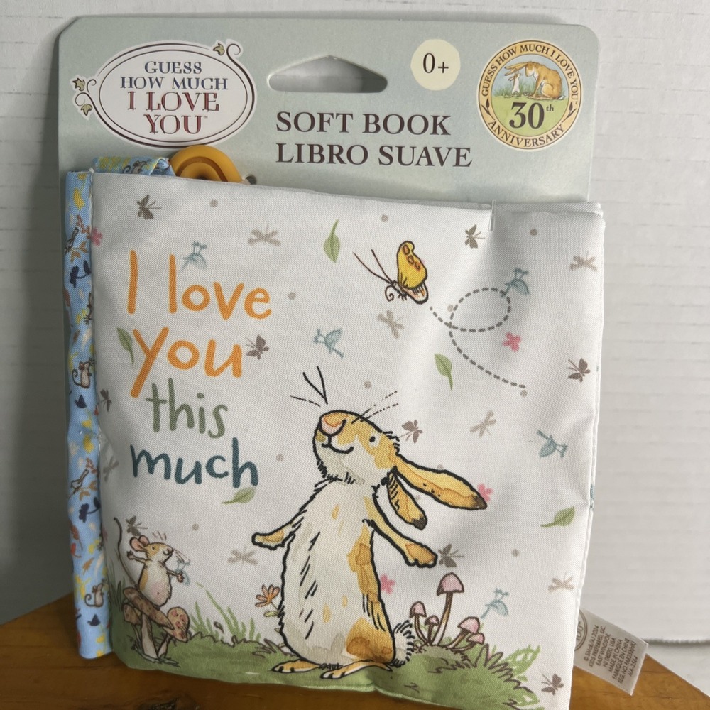 Guess how Much I Love You softbook w/teether design for babies and toddlers‎